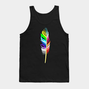 colourfull feather Tank Top